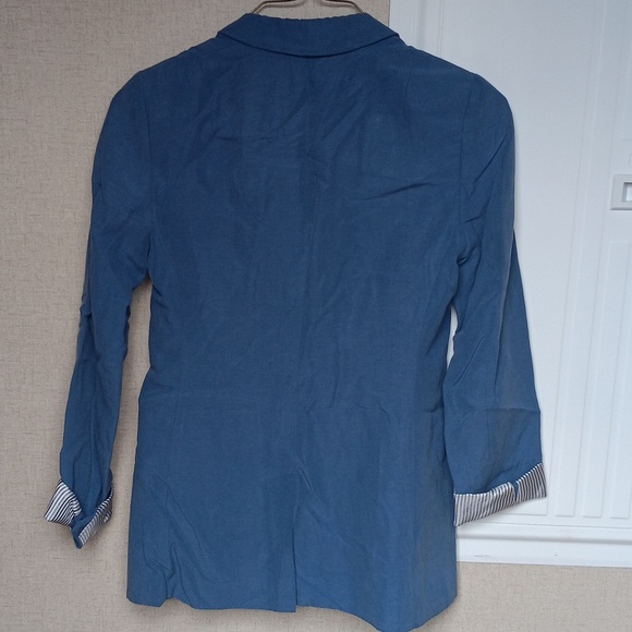Banana Republic Blue Woman's Blazer- Size 9 - Picture 2 of 6